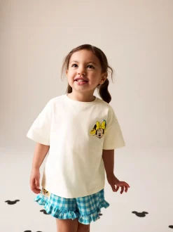 Next Blanc écru - Disney Ensemble haut et short à manches courtes Minnie et Mickey (3mois7ans) Clearance