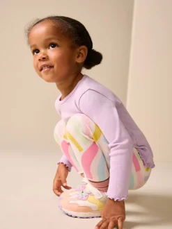 Next Blanc écru - Leggings côtelés (3mois-7ans)