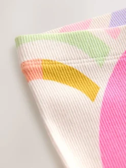 Next Blanc écru - Leggings côtelés (3mois-7ans)