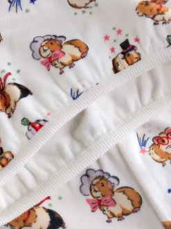 Next Blanc écru - Pyjama Cath Kidston en polaire douillette Sale