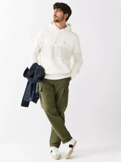 Next - Sweat à capuche Imprimé graphique Blanc écru Best