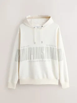 Next - Sweat à capuche Imprimé graphique Blanc écru Best