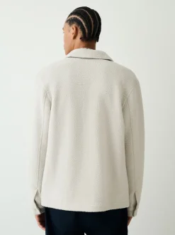 Next Blanc écru - Veste-chemise en polaire New