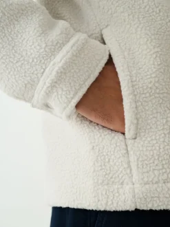 Next Blanc écru - Veste-chemise en polaire New