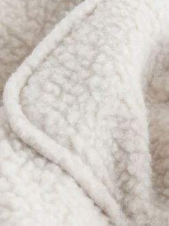 Next Blanc écru - Veste-chemise en polaire New