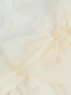 Next Blanc 3D fleurs - Robe d'occasion pour bébé (0mths-2yrs) Online