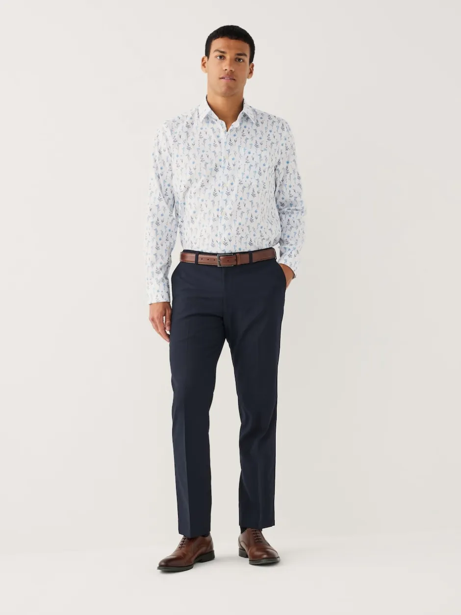 Next - Chemise à manches longues Blanc et bleu à fleurs Best