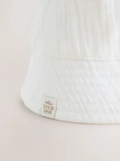 Next Blanc froissé - chapeau Bébé Bucket Sale