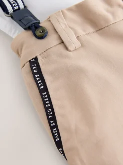 Baker by Ted Baker - Ensemble : Chemise, Pantalons et Bretelles Blanc/ Pierre Clearance