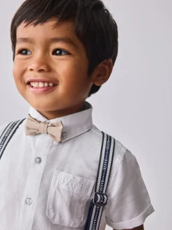 Baker by Ted Baker - Ensemble : Chemise, Pantalons et Bretelles Blanc/ Pierre Clearance