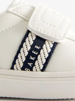 Baker by Ted Baker Blanc/Bleu - Baskets à ruban de marque garçon Best