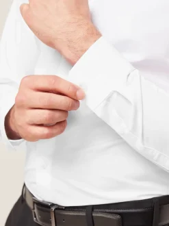 Next Blanc/bleu clair/rose clair - Lot de 3 chemises Oxford élégantes à manchette simple facile d’entretien Online