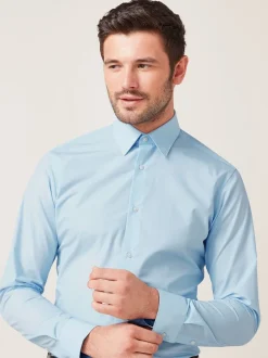 Next Blanc/bleu clair/rose clair - Lot de 3 chemises Oxford élégantes à manchette simple facile d’entretien Online