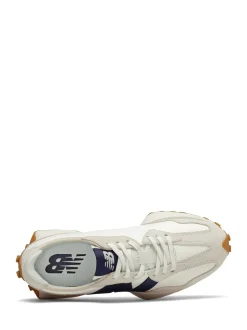 New Balance - 327 Trainers Blanc/bleu marine Outlet