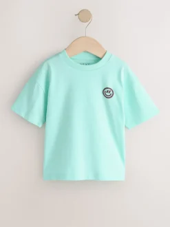 Next Blanc/bleu/vert/noir/violet - Lot de 5 petits T-shirts graphiques à manches courtes (3mois-7ans) Sale