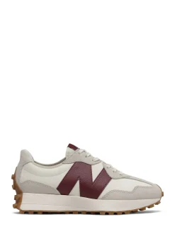 New Balance - 327 Trainers Blanc/Bourgogne Hot