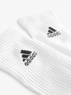 adidas Blanc/Noir - Paquet de chaussettes courtes matelassées 6 Best