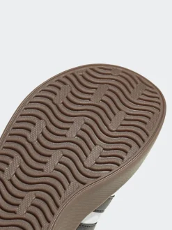 adidas - Vl Cour 3.0 Baskets enfant à crochets et boucles Blanc/Noir Discount