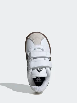 adidas - Vl Cour 3.0 Baskets bébé à crochets et boucles Blanc/Noir
