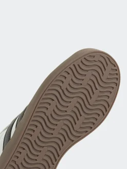 adidas Blanc/Noir - Vl Cour 3.0 Baskets enfant en daim à lacets Hot