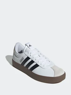 adidas - VL Court Trainers Blanc/Noir Outlet