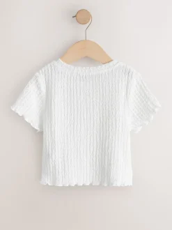 Next Blanc/Noir - Hauts texturés Lot de 2 (3-16ans)