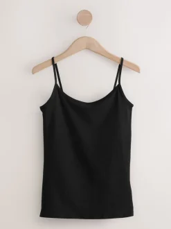 Next Blanc/Noir - Lot de 5 gilets à fines bretelles New