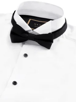 Next Blanc/Noir - Slim Fit (Slim Fit) - Chemises et Nœud papillon Lot Hot