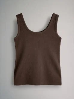 The Set Blanc/noir/marron/marron taupe/neutre - 5 gilets côtelés à col rond Outlet