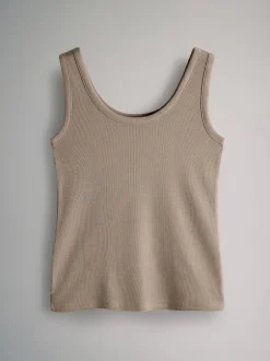 The Set Blanc/noir/marron/marron taupe/neutre - 5 gilets côtelés à col rond Outlet