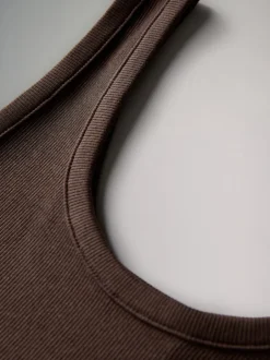 The Set Blanc/noir/marron/marron taupe/neutre - 5 gilets côtelés à col rond Outlet