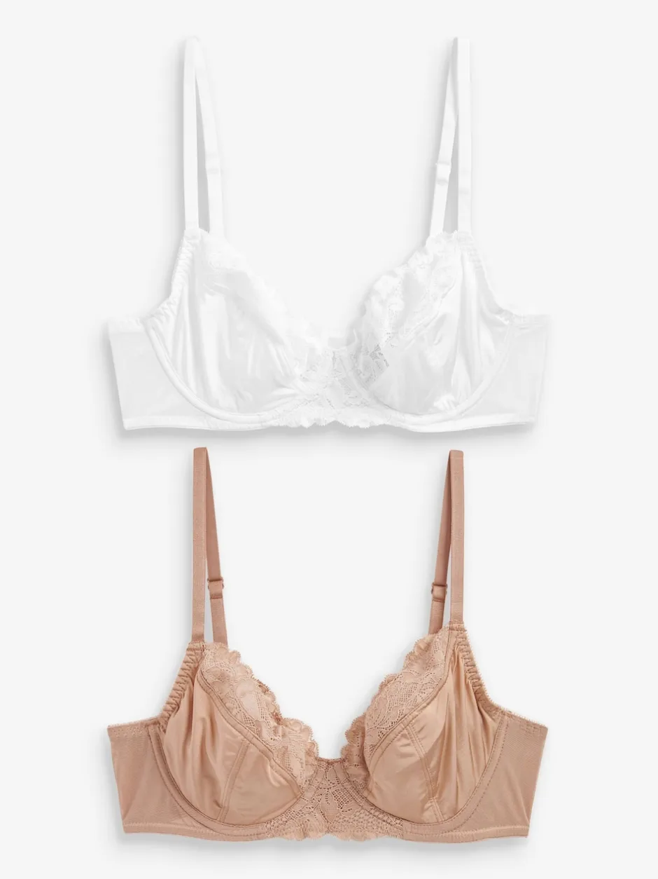 Next Blanc/Praline Nude - Soutien-gorge à bonnets entiers sans coussinets Hot