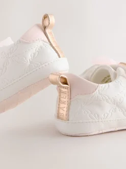 Baker by Ted Baker Blanc/Rose - Baskets Bébé Filles en organza à nœud Discount