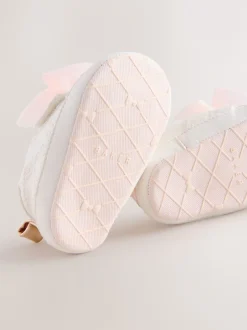 Baker by Ted Baker Blanc/Rose - Baskets Bébé Filles en organza à nœud Discount