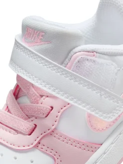 Nike - Baskets Infant Court Borough Low Recraft Blanc/Rose Discount