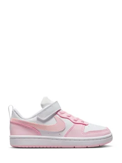 Nike - Baskets Junior Court Borough Low Recraft Blanc/Rose Sale