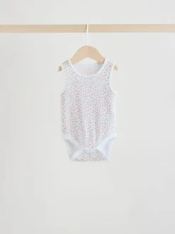 Next Blanc/Rose - Paquet de bodys pour bébé avec gilet 5 Hot
