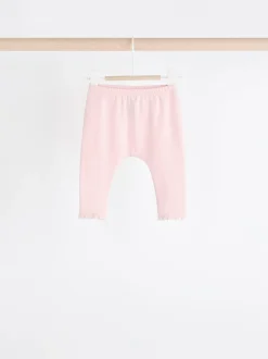Next - Paquet de jambières pour bébé 4 (0mois-2ans) Blanc/Rose Outlet