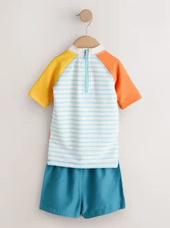 Next Blanc/rouge/jaune - Ensemble Sunsafe Rash Gilet et short de bain (3mois-7ans) Discount