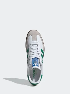 adidas originals Blanc/Vert - Samba Trainers Clearance