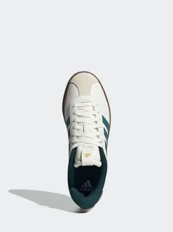 adidas - VL Court Trainers Blanc/Vert Sale