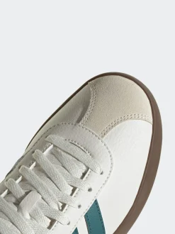 adidas - VL Court Trainers Blanc/Vert Sale