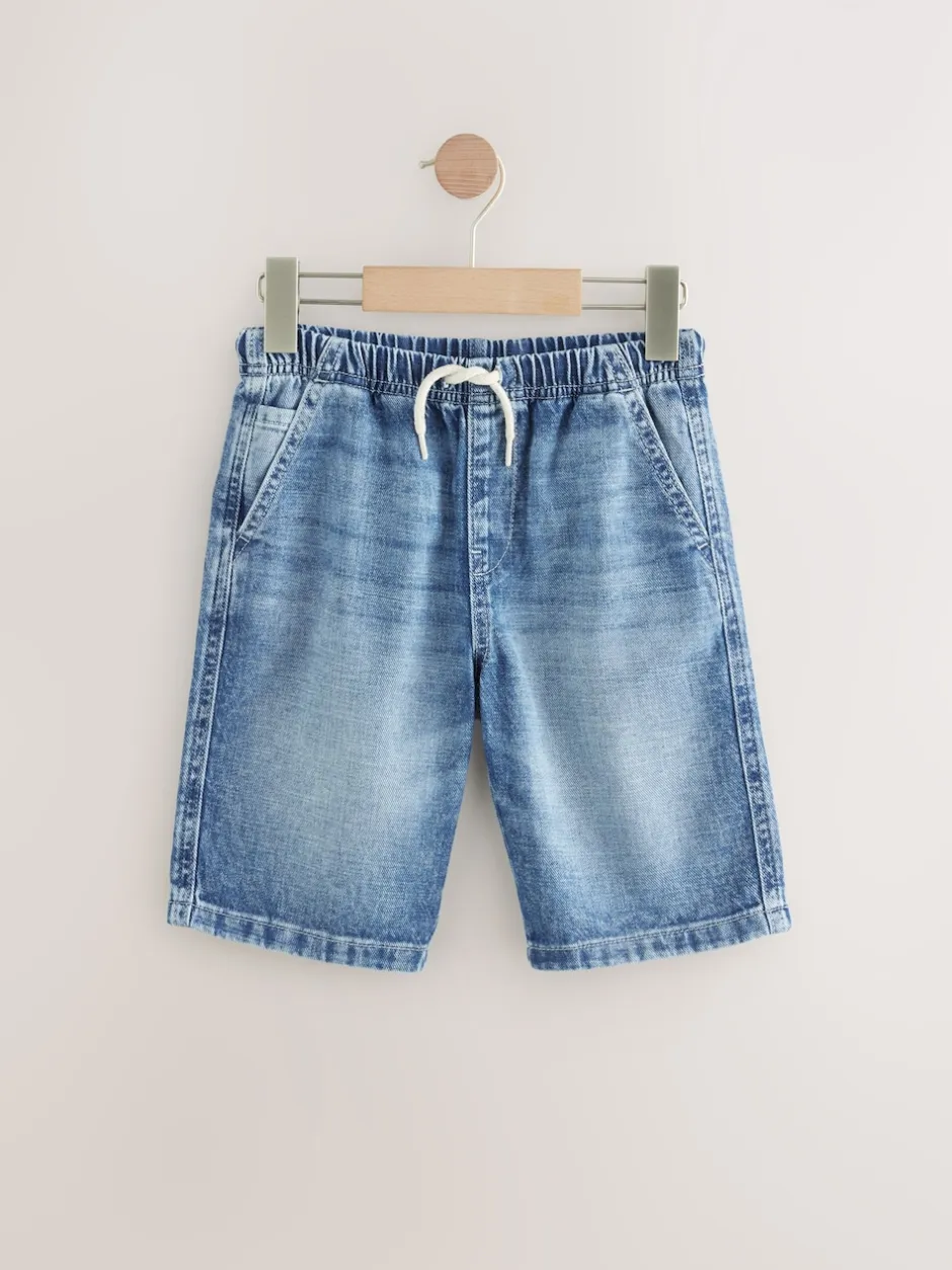 Next Bleach/Mid Bleu - Bermuda Pull On Denim Shorts 2 Pack (3-16yrs) Hot