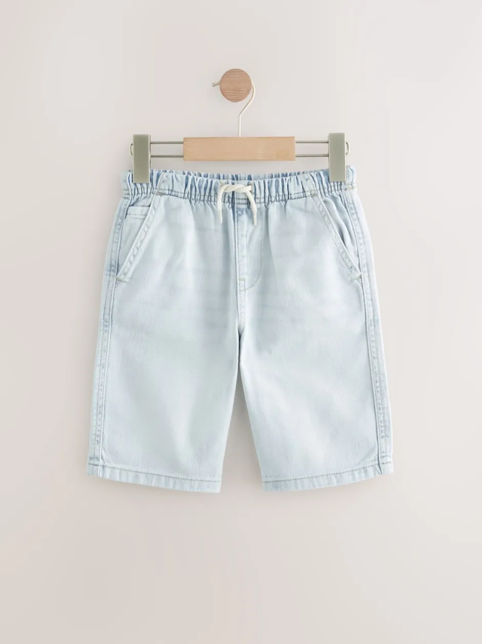 Next Bleach/Mid Bleu - Bermuda Pull On Denim Shorts 2 Pack (3-16yrs) Hot