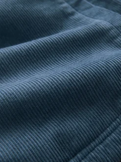 Next Bleu - À capuche Velours côtelé Borg Veste-chemise doublée Outlet