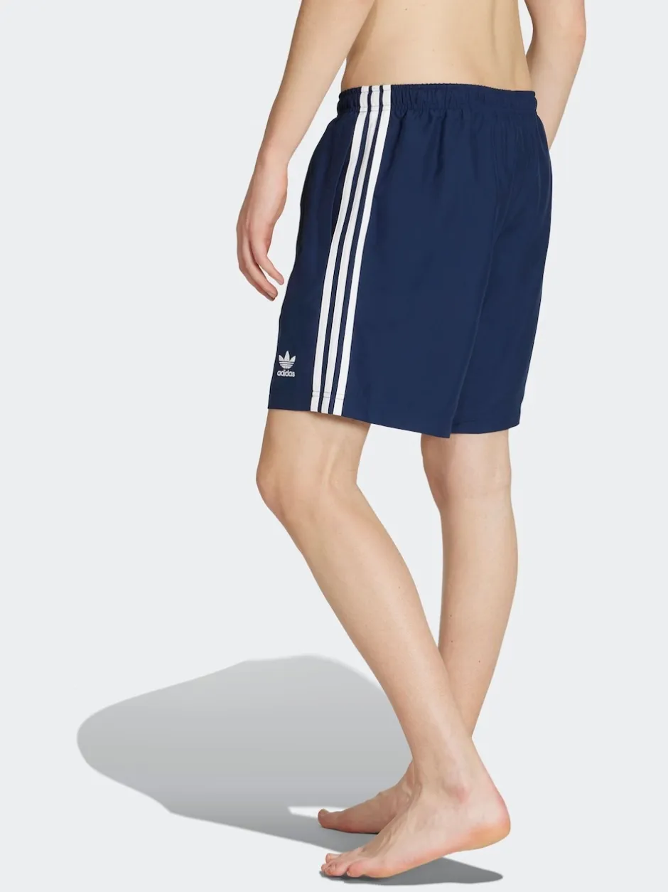 adidas Bleu - Adicolor 3-Rayure 8pouces Short de bain Clearance
