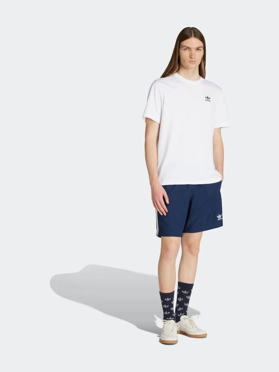 adidas Bleu - Adicolor 3-Rayure 8pouces Short de bain Clearance