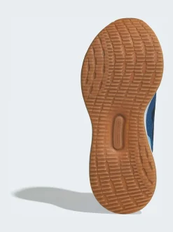 adidas - Baskets de course Runfalcon 5 à lacets élastiques pour enfant Bleu New