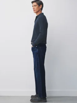 Next Bleu - Ajustement droit - Signature Ceinture Jeans