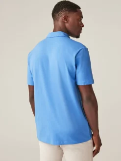 Next - Ajustement régulier - Polo en jersey Manches courtes 5 Pack Bleu Hot